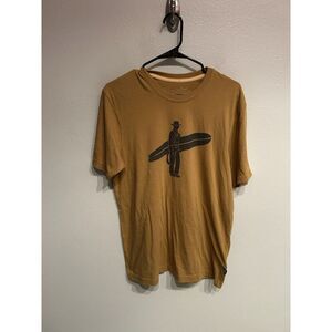 Howler Bros Mens Size Medium Surf Cowboy Brown Short Sleeve T Shirt